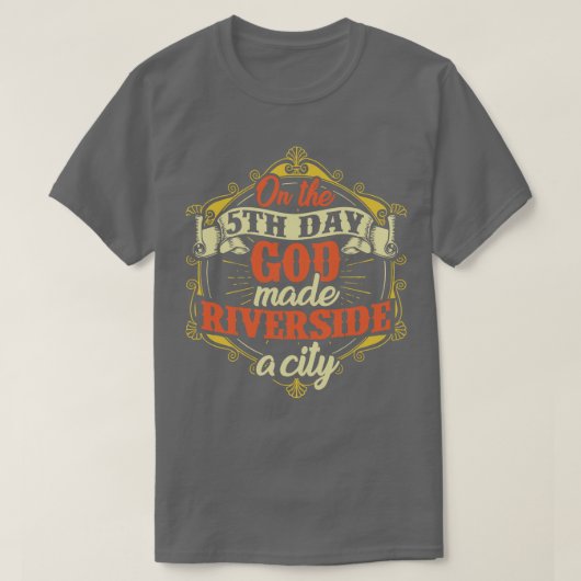 リバーサイドシティカリフォルニア Tシャツ (デザイン正面)