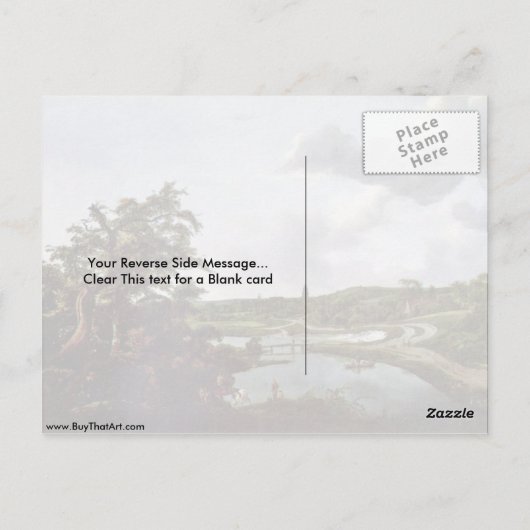 リバーサイドバイジェイコブアイザックスゾオンヴァンルイズダエル ポストカード (裏面)