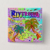 リバーサイドバケーションターゲットボタン 缶バッジ (正面)