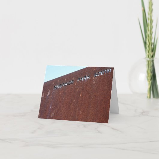 リバーサイドパークサウスラスティーサインニューヨークシティNYC カード (正面)