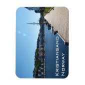 リバーサイドビューインクリスティアンサンド，ノルウェー マグネット (縦)