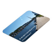 リバーサイドビューインクリスティアンサンド，ノルウェー マグネット (左側)