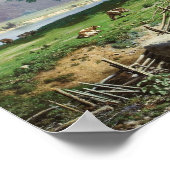 リバーサイドファームステッド， 1858 ポスター (角)