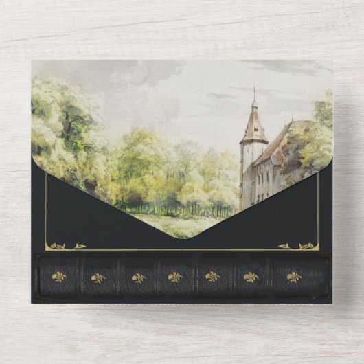 リバーサイドフェアユタリーブック結婚式招待状 オールインワン招待状 (裏面)