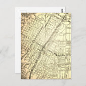 リバーサイド、CAヴィンテージマップ ポストカード (正面/裏面)