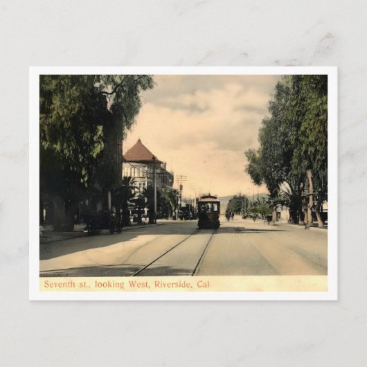 リバーサイドCA，第7通りビューアイエンハンス ポストカード (正面)