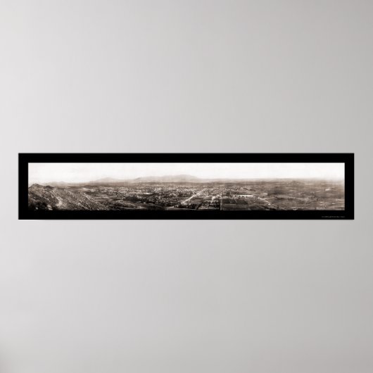 リバーサイドCA Birdseye写真1908 ポスター (正面)