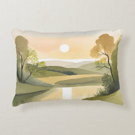 リバーサンライズ | 水彩黄色 アクセントクッション