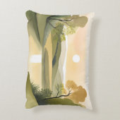 リバーサンライズ | 水彩黄色 アクセントクッション (裏面(縦))