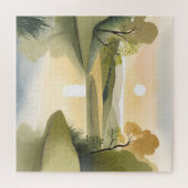 リバーサンライズ | 水彩黄色 ジグソーパズル (横)