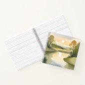 リバーサンライズ | 水彩黄色 ノートブック (内部)