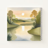 リバーサンライズ | 水彩黄色 ノートブック (裏面)