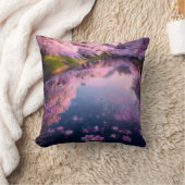 リバーシブルさくら(桜の木)クッション クッション (ブランケット)