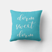 リバーシブルのターコイズおよび白い寮の菓子の寮 クッション (裏面)