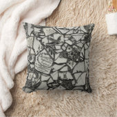 リバーシブルのモザイク枕 クッション (ブランケット)