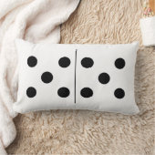 リバーシブルの倍5のドミノの枕 ランバークッション (ブランケット)