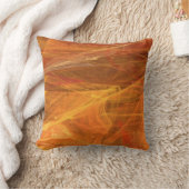 リバーシブルの抽象芸術の織り目加工のオレンジ枕 クッション (ブランケット)