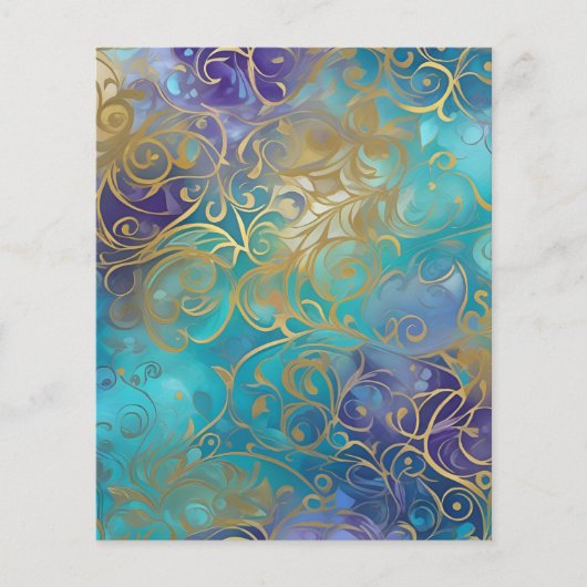 リバーシブルアート紙、マーメイドがはかりで測飾る チラシ (正面)