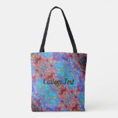 リバーシブルカスタムプールボホ絞り染めアートバッグ トートバッグ (裏面)