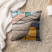 リバーシブルカラフル抽象芸術の枕の落書き クッション (ブランケット)