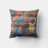 リバーシブルカラフル抽象芸術の枕の落書き クッション (裏面)