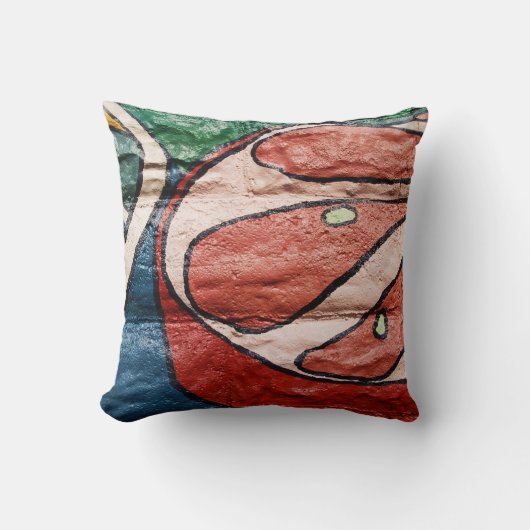リバーシブルカラフル抽象芸術の枕の落書き クッション (正面)