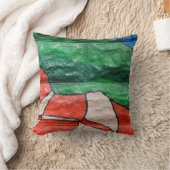 リバーシブルカラフル抽象芸術の枕の落書き クッション (ブランケット)