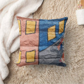 リバーシブルカラフル抽象芸術の枕の落書き クッション (ブランケット)