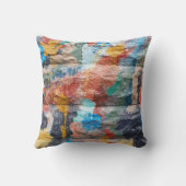 リバーシブルカラフル抽象芸術の枕の落書き クッション (裏面)