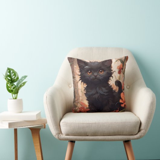 リバーシブルキットンパンプキンオータム秋ハロウィン クッション (椅子)