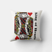 リバーシブルキングハートデザイン装飾用クッション クッション (裏面)