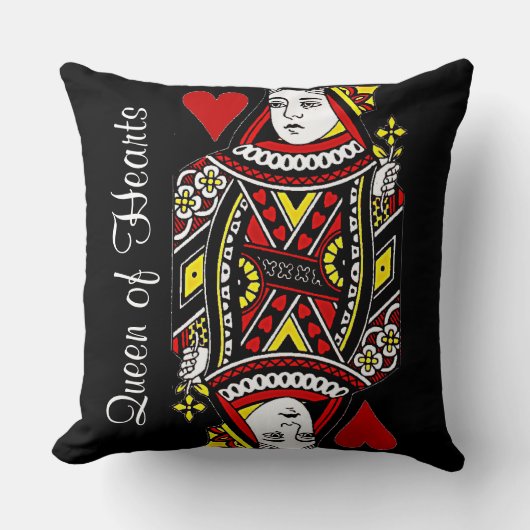 リバーシブルクイーンハートデザイン装飾用クッション クッション (正面)