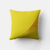 リバーシブルグリーンと黄色のフラクタル枕 クッション (裏面)