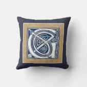 リバーシブルケルトGイニシャル クッション (裏面)