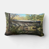 リバーシブルジョージアの屋根付橋 ランバークッション (裏面)