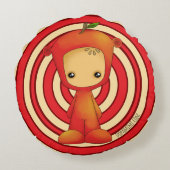 リバーシブルストロベリーミミ/AppleMimi ラウンドクッション (裏面)