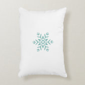 リバーシブルスノーフレーク枕 アクセントクッション (正面(垂直))
