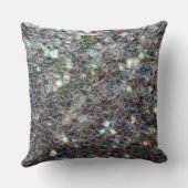 リバーシブルスパークリー銀モザイク象PLdesign クッション (裏面)