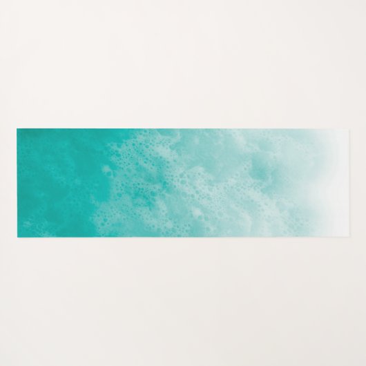 リバーシブルターコイズビーチ波ヨガマット ヨガマット (裏面(横))