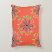 リバーシブルデザイナー枕ストライプ具 アクセントクッション (正面(垂直))