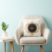 リバーシブルネームとイニシャル枕 クッション (椅子)