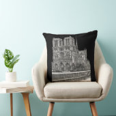 リバーシブルバイカラーエレガントノートルダムドパリ クッション (椅子)