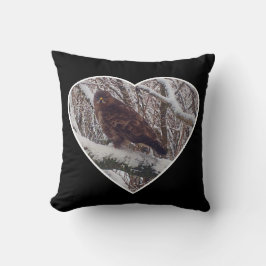 リバーシブルバザードオンスノーブランチインハート クッション