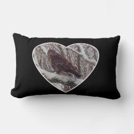 リバーシブルバザードオンスノーブランチインハート ランバークッション