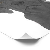 リバーシブルパーソナライズされたブラックラブラドールアート フォトプリント            (角)