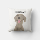 リバーシブルパーソナライズされたワイマラ クッション (正面)