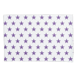 リバーシブルパープルとホワイト 枕カバー