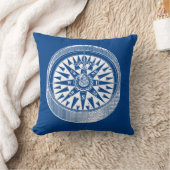 リバーシブルマリナースコンパス枕 クッション (ブランケット)