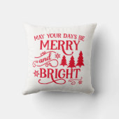 リバーシブルメリーで明るいクリスマスツリー クッション (裏面)