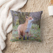 リバーシブルレッドキツネ クッション (ブランケット)